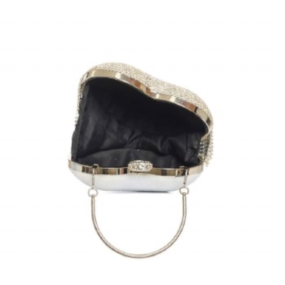 Fashion Rhinestone Heart Clutch - Picture 3 of 4
